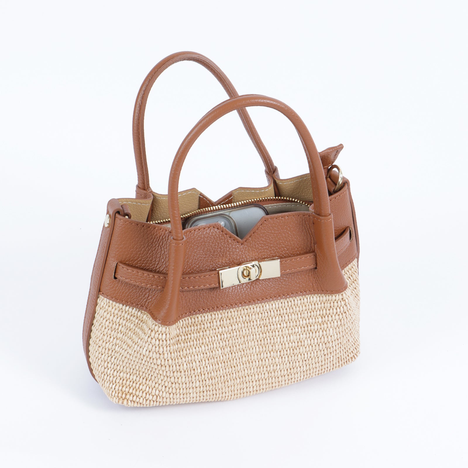 Orlina Straw Satchel